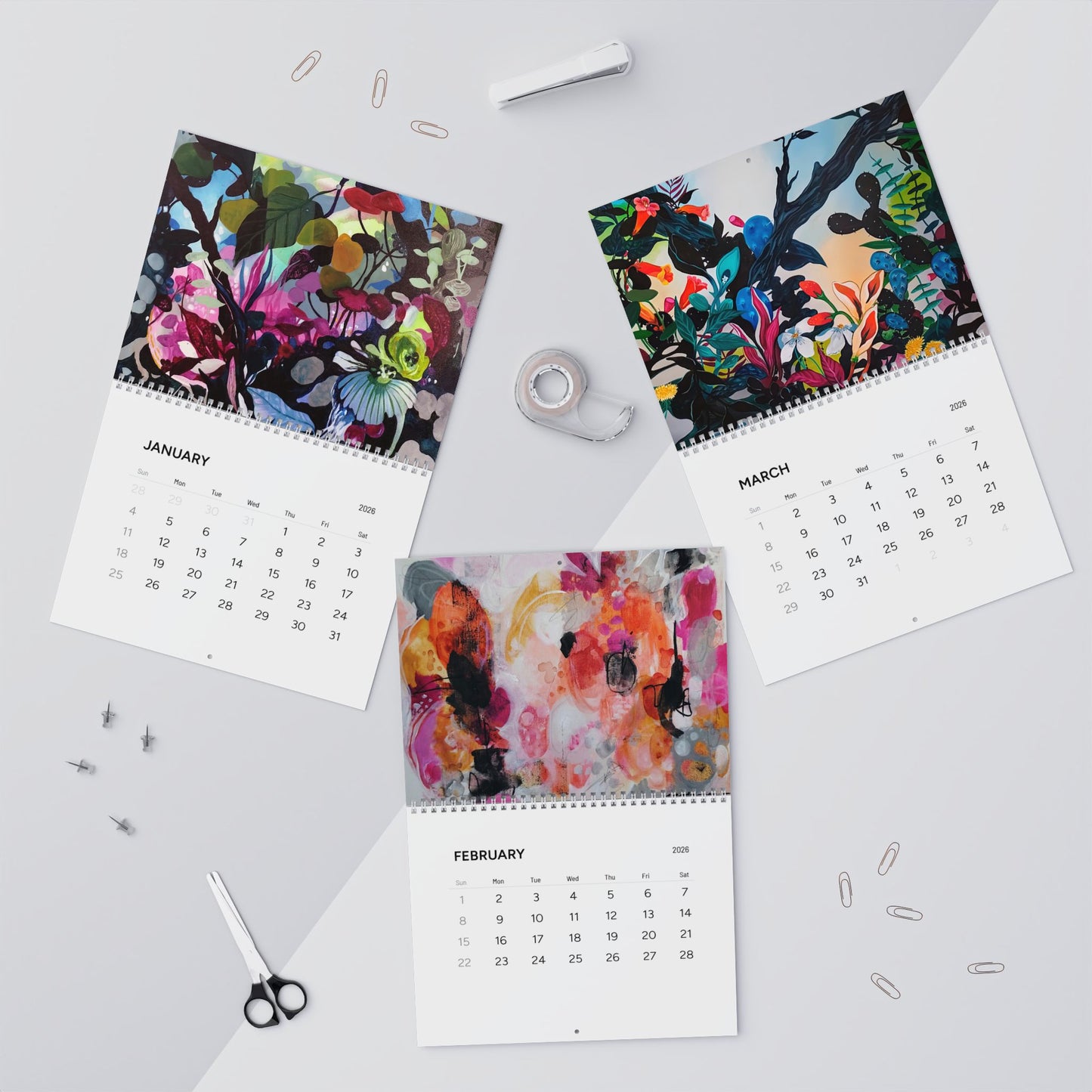 2026 Wall Calendar- The Nature of Art by Patricia Rodriguez