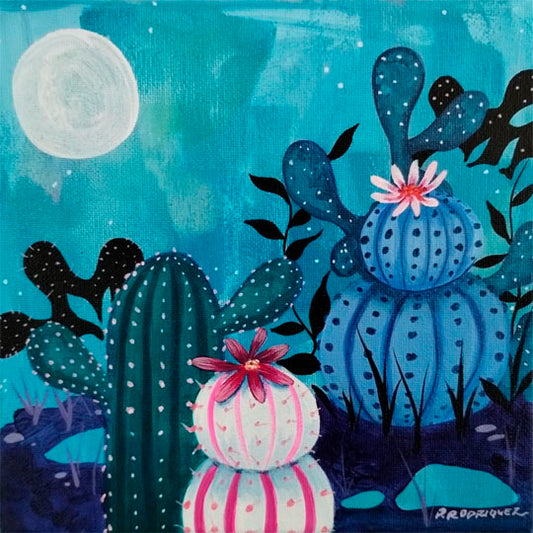 Alla Esta La Luna MATTED PRINT