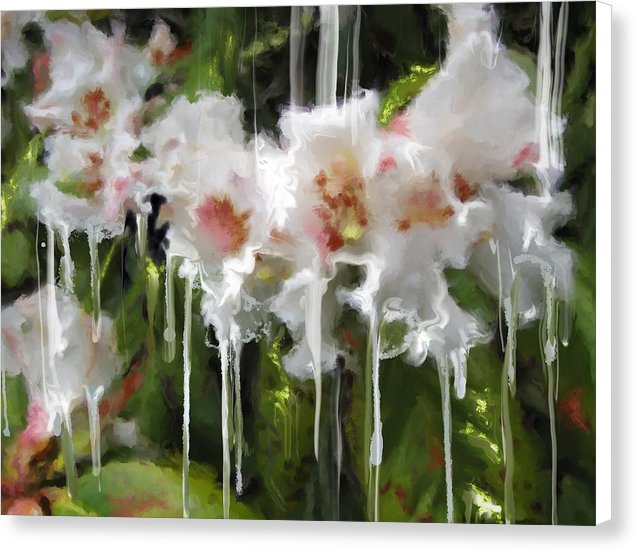 White Flor 1 - Canvas Print