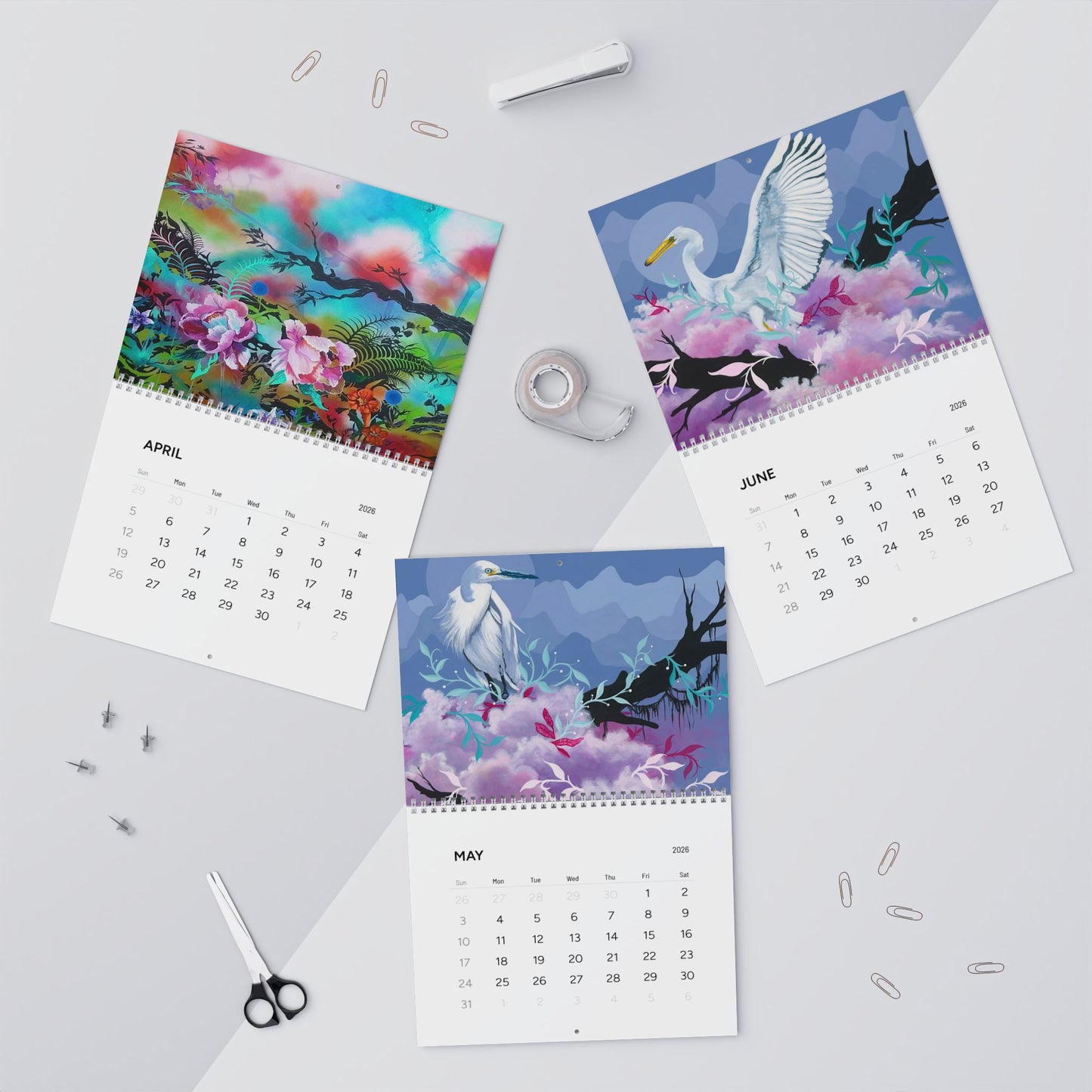 2026 Wall Calendar- The Nature of Art by Patricia Rodriguez