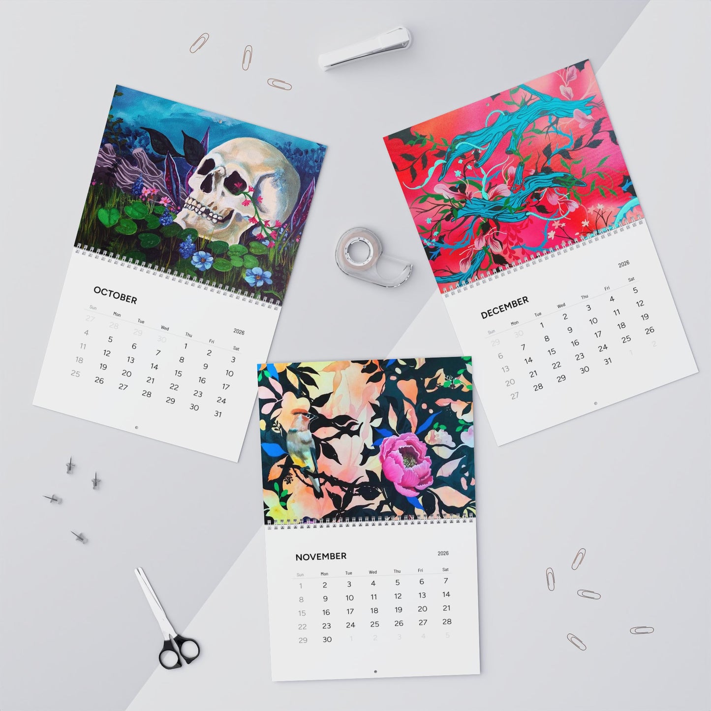2026 Wall Calendar- The Nature of Art by Patricia Rodriguez