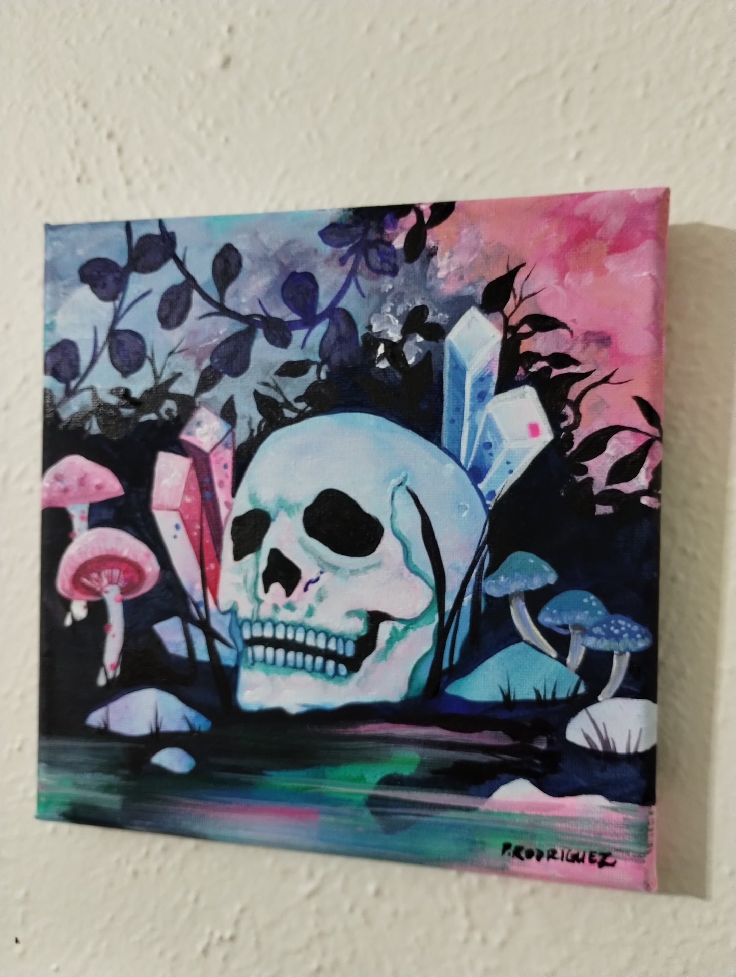 Original painting "Magic Below" Skull