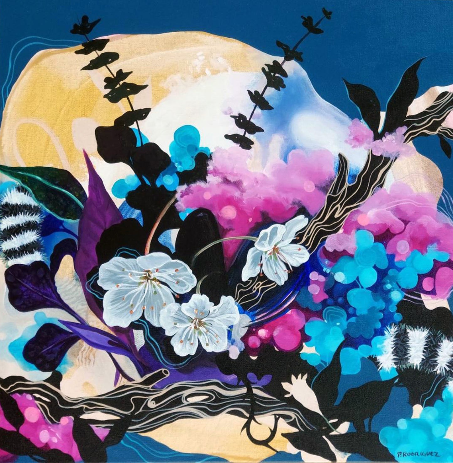 Cocoon Blossom Original Painting