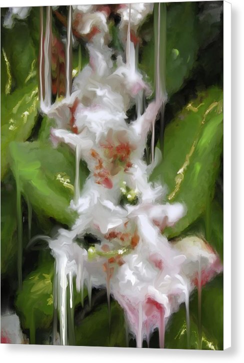 White Flor 2 - Canvas Print