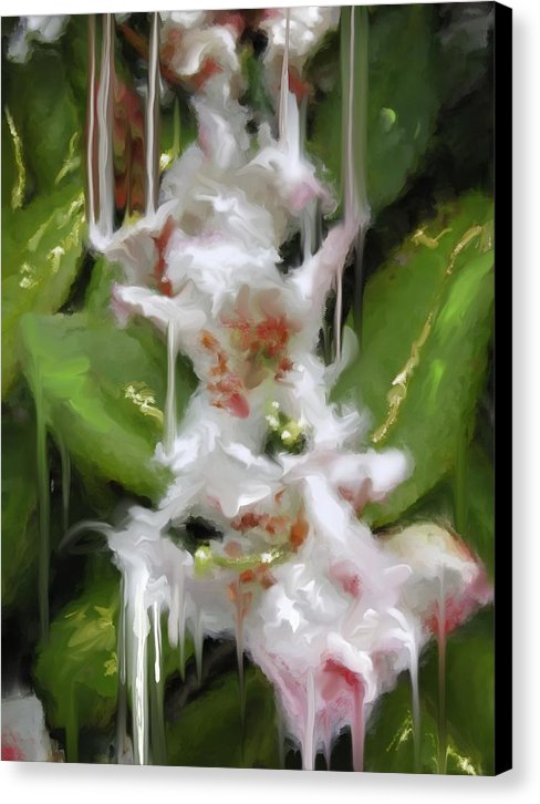 White Flor 2 - Canvas Print